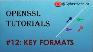 OpenSSL Tutorial Video-12 | Key formats used in OpenSSL