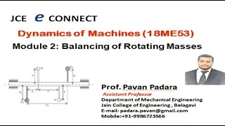 DOM : Introduction to Balancing of Rotating Masses