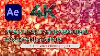 4K | Seamless | Stained Glass | Background | Loop Animation
