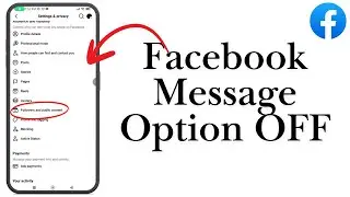 How To Fix Facebook Message Option OFF - Full Guide 2025