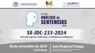 Taller de Análisis de Sentencias: SX-JDC-233/2024 - 08/11/24 - TEPJF