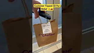 Uber Eats Customer Tipped $3 For Boba! 🧋🚗 #shorts #chatime #bubbletea #fooddelivery #gigworker
