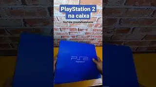 PlayStation 2 Fat na caixa unboxing 