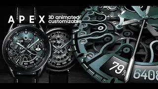 [URARITY] APEX Gunmetal - 3D animated and customizable - animated Samsung Galaxy watchface