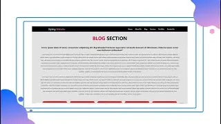 How To Responsive Design Styling Website Full Project Blog Section