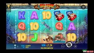 Big Bass Splash - Free Spin bonus rounds triggered 3 times