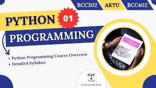 Python Programming Course Overview in Hindi | Python Programming Playlist | AKTU | BCC302/BCC402