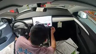 Installing a screen Protector on a 24 Model Y