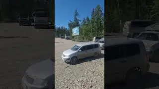 Отпуск Магадан трасса. Переправа на пароме. Toyota Probox.
