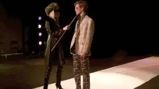 Linus Valberg och Camilla Skoog modevisning