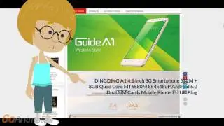 Android 6.0 DINGDING A1 4.5 дюймов телефон с aliexpress смартфон