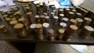 Копилка на 450$ за 8мес., из стеклоблока.