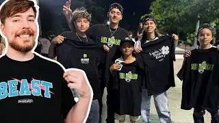 regale camisetas de mi marca DIME MrBeast