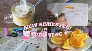 KICK STARTING A NEW SEMESTER 🌸 ORGANIZING DESK | STUDY VLOG 6