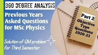 Msc Third semester | Quantum mechanics | Previous year question paper 2020-21