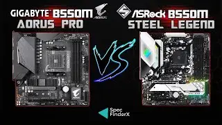 Gigabyte B550M Aorus Pro vs Asrock B550M Steel Legend