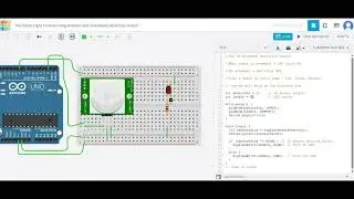 Touchless Motion Light Using PIR Sensor and Arduino | Smart Light Project (Tinkercad Simulation)