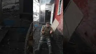 мой лежачий скрадок на гуся.
