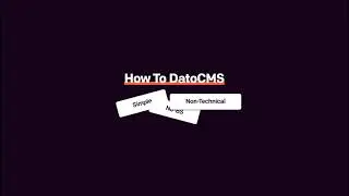 How to DatoCMS - Trailer
