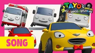 Learn Colors Song l Dance Party for Cars l Tayo Sing Along Special l The Brave Cars