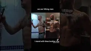 Viking men ready for war