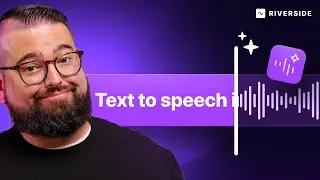 AI Voice with Riverside: Generate Audio in YOUR Voice!