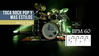 (FREE) Ritmo Pop y Rock en Bateria bpm 60 - GRATIS