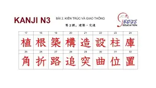 Kanji N3 - Bài 2