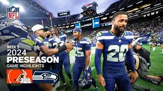 Seattle Seahawks Top Plays vs. Cleveland Browns | 2024 Preseason Week 3