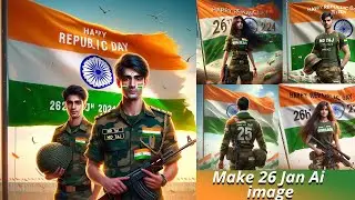 Create 26 Jan Republic Day Ai trending image l Trending bing Ai image l 3d Ai image
