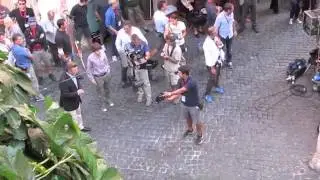 Woody Allen filming To Rome with Love in Monti