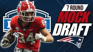 New England Patriots 7 Round Mock Draft | Pats STOCK UP On Offense | Ft. 