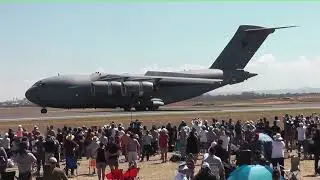 RAAF C-17A, Shortfield Landing, Avalon Airshow 2017