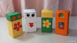 Оригами из бумаги#  Туториал# Высокие коробочки для мелочей# 🐱🐾