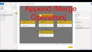 Append AND Merge operation in Power BI
