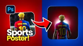 Lamine Yamal AWESOME Football Poster Design in Photoshop!