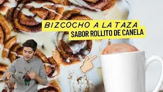 MugCake de Canela en 1 Minuto en el Microondas | Cinnamon Rolls 😍