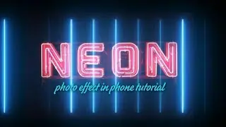 Neon Effect  How To Create Neon Photo Effect In Mobile Tutorial Amazing Photo Editor(YV PHOTOGRAPHY)
