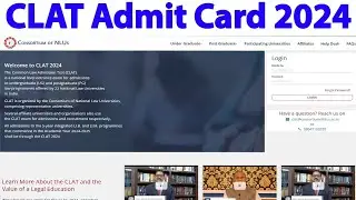 CLAT Admit Card  2024  CLAT admit card kaise download kare How to download CLAT Admit Card