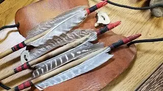How To Make An Eastern Cherokee Two Fletch Blunt Arrow!