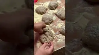 Sketch with Kirillovskie flatbreads. 