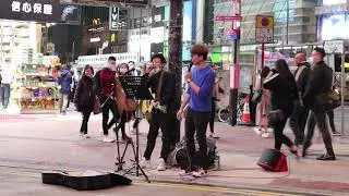 Shuttle Busk~李皓軒《海闊天空/冷雨夜/未來見》@銅鑼灣東角道Busking 2020/03/06