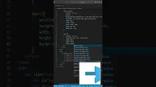 Logo "Visual Studio Code" using HTML and CSS