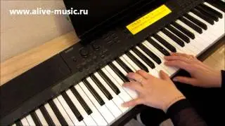 Happy New Year на фортепиано, видеоурок.