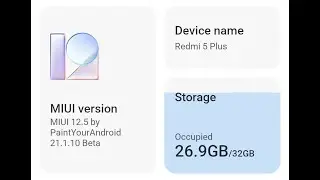 MIUI 12.5 Android 10 Xiaomi.EU by PaintYourAndroid for Vince