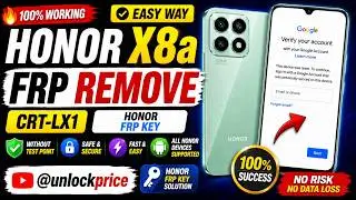 🔥 Honor X8a FRP Remove | CRT-LX1 | Honor FRP Key | Easy Way |