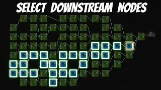 Select nodes Upstream or Downstream with this Addon for Blender