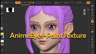 Tự Học 3D Online - Anime Eyes Paint Texture Zbrush - Hướng dẫn Zbrush cơ bản 