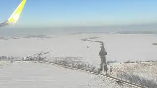Посадка и руление в аэропорту Калининграда (Храброво)