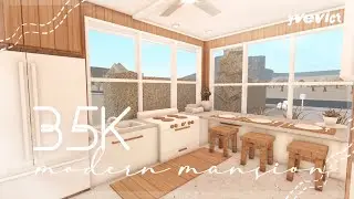 35K ONE STORY MODERN HOME (NO-GAMEPASS) | BLOXBURG SPEEDBUILD